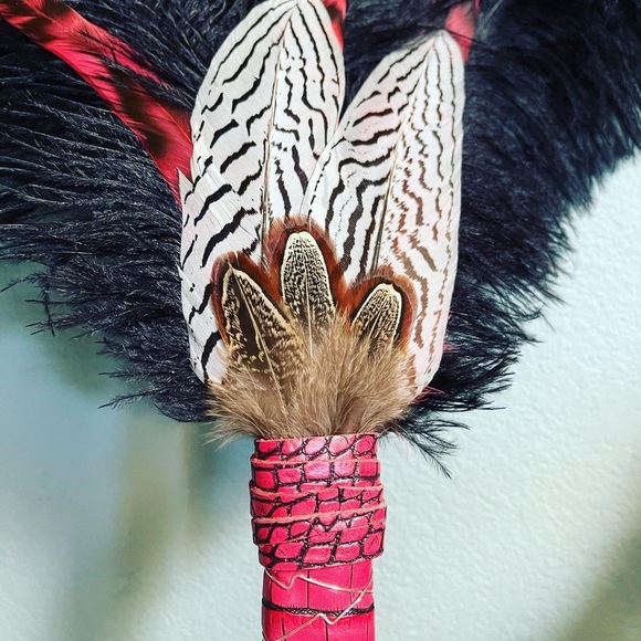 Smudge Fan, Smudging Wand, Witch Wand, Altar Tool - Picture 2 of 5